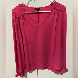 Ann Taylor pink blouse size L